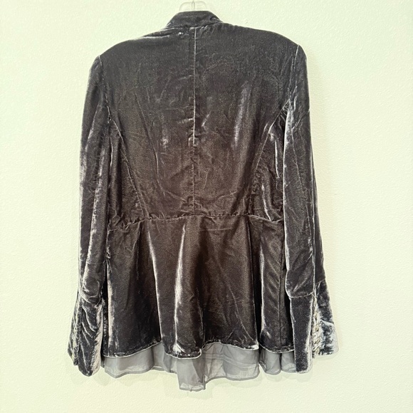 Free People Faye Velvet Jacket Military Style - Picture 10 of 13